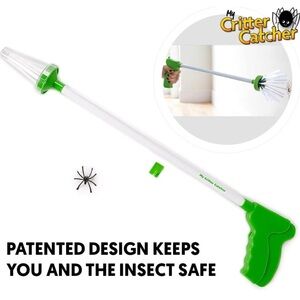 Critter Catcher Tool Bug Trap Kids Adult Green & White Color Friendly Insect NEW